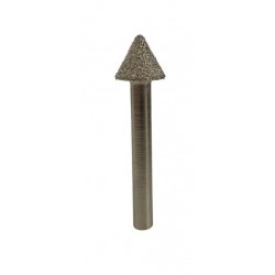 FRAISES BRAZED CONIQUES TIGE DE 6 MM